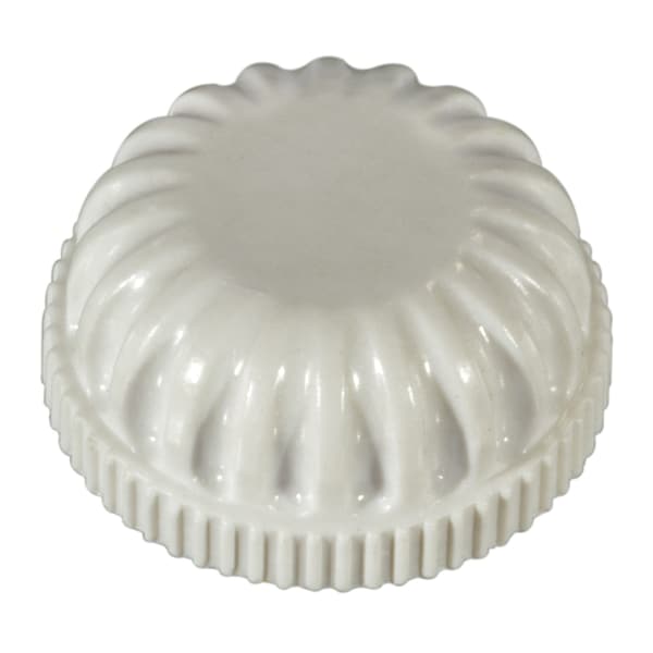 Midwest Fastener 1/8IP White Plastic Rosette Caps 5PK 64702 - main
